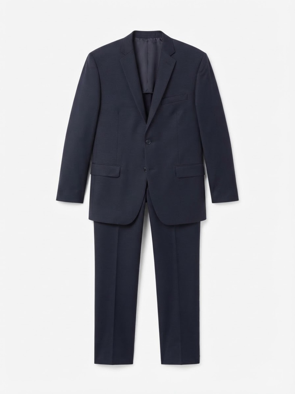 Joseph Abboud Black wool Suit 48 Regular 42 Pant